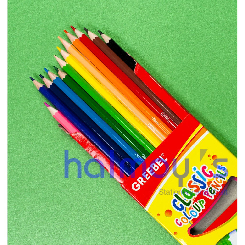 

PENSIL / KELIR WARNA KAYU GREEBEL CLASSIC 12 WARNA LONG / PANJANG
