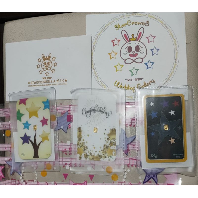 Stars Gold Edition 0,1gram - 0,5gram (tanpa dompet LM)