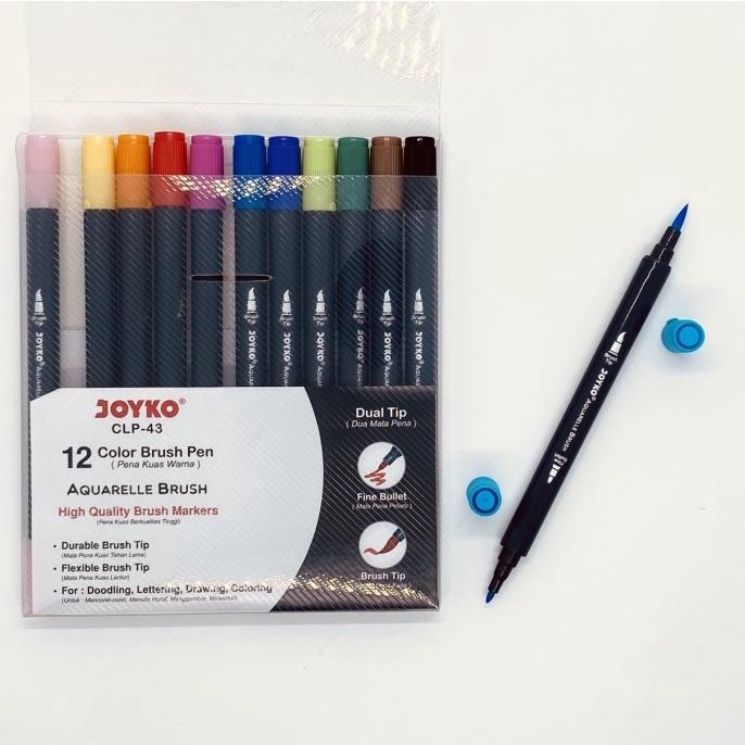 

[[COD]] Aquarelle Brush 12 Color Brush Pen Joyko CLP-43 FREE ONGKIR Kode 224