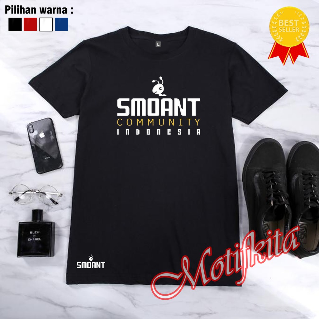 Baju Kaos SMOANT COMMUNITY INDONESIA keren pria wanita Motifkita Terbaru