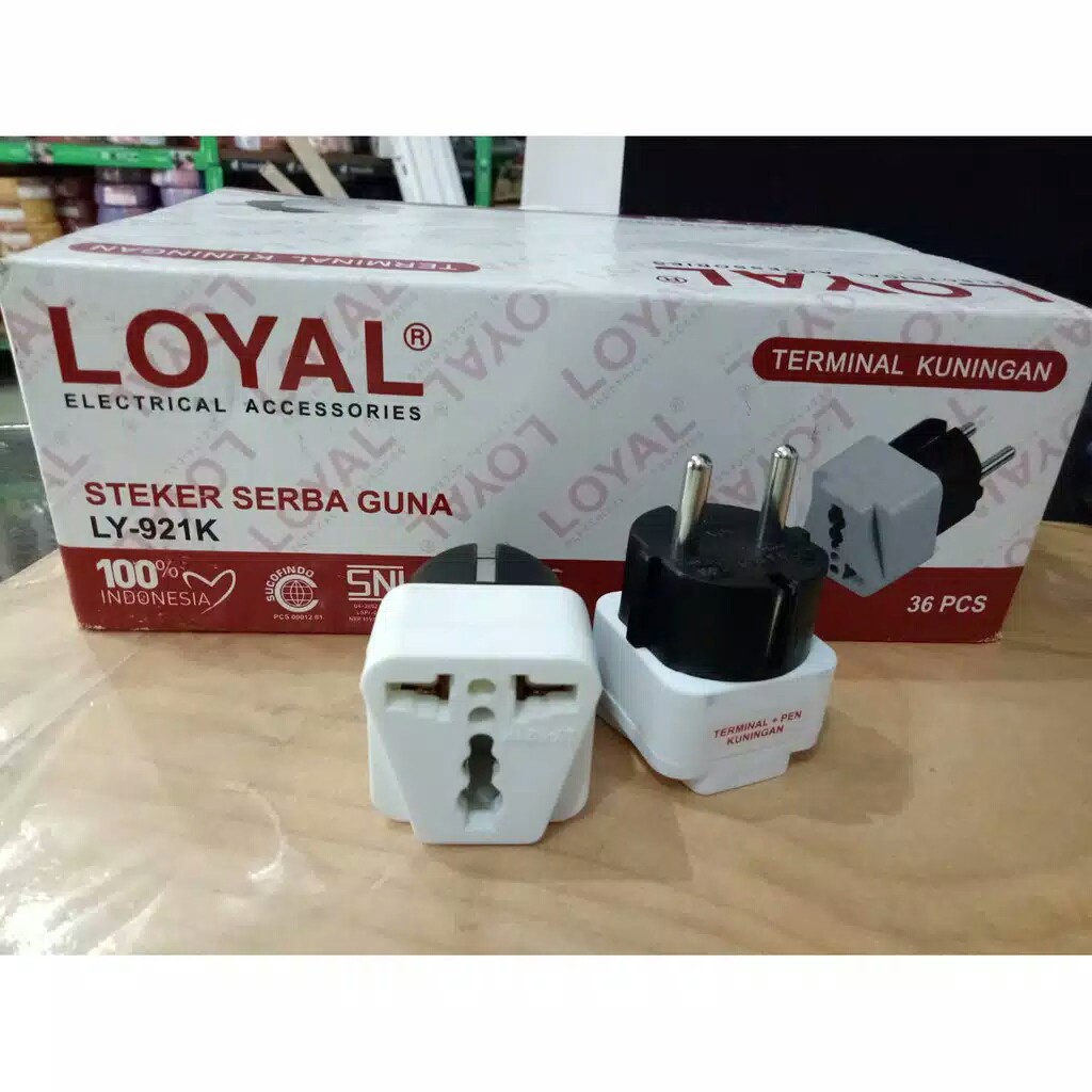 Over Steker Wonpro Serbaguna LOYAL LY-921K / Colokan Listrik Kaki 3