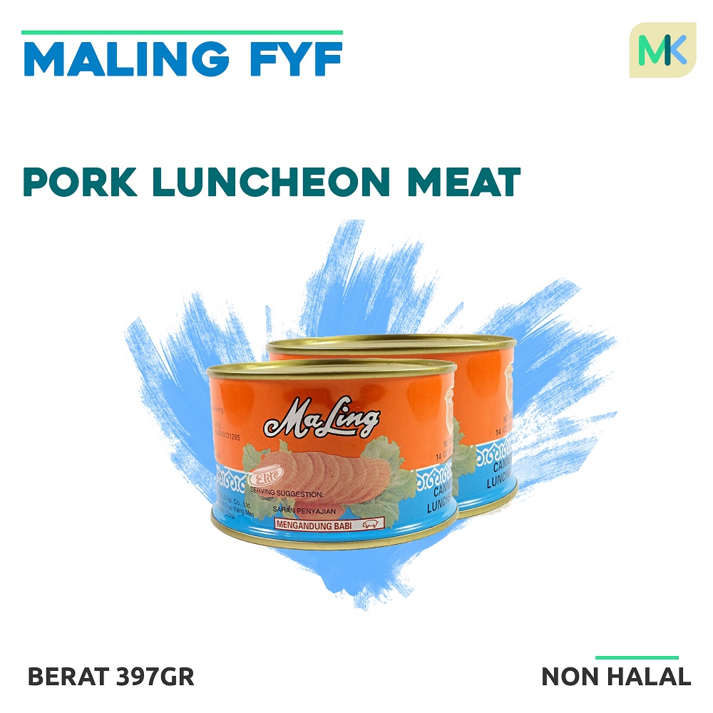 

MALING PORK LUNCHEON MEAT FYF 397GR DAGING BABI KALENG NON HALAL