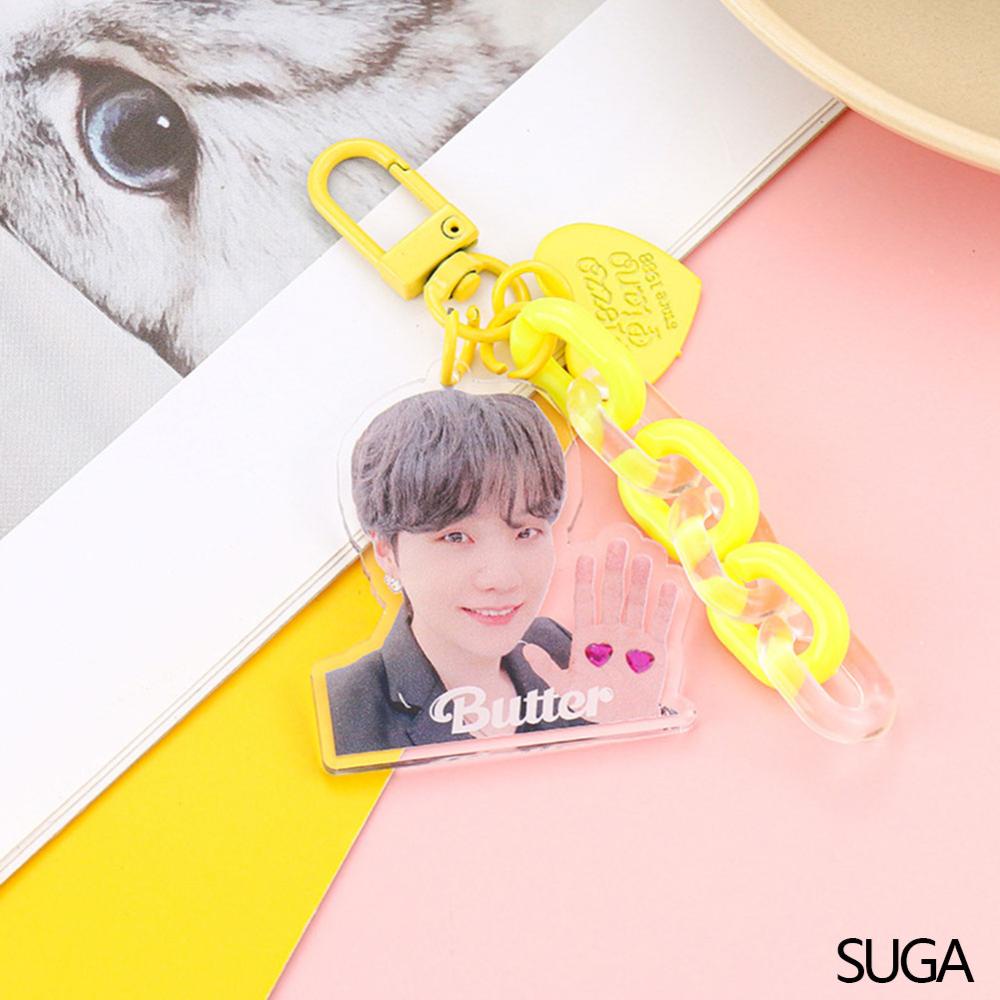 Timekey Gantungan Kunci Desain Mentega / JK / JHOPE / V / SUGA / JIN / JIMIN / RM BTS League Untuk Aksesoris Tas Bayi Rz8