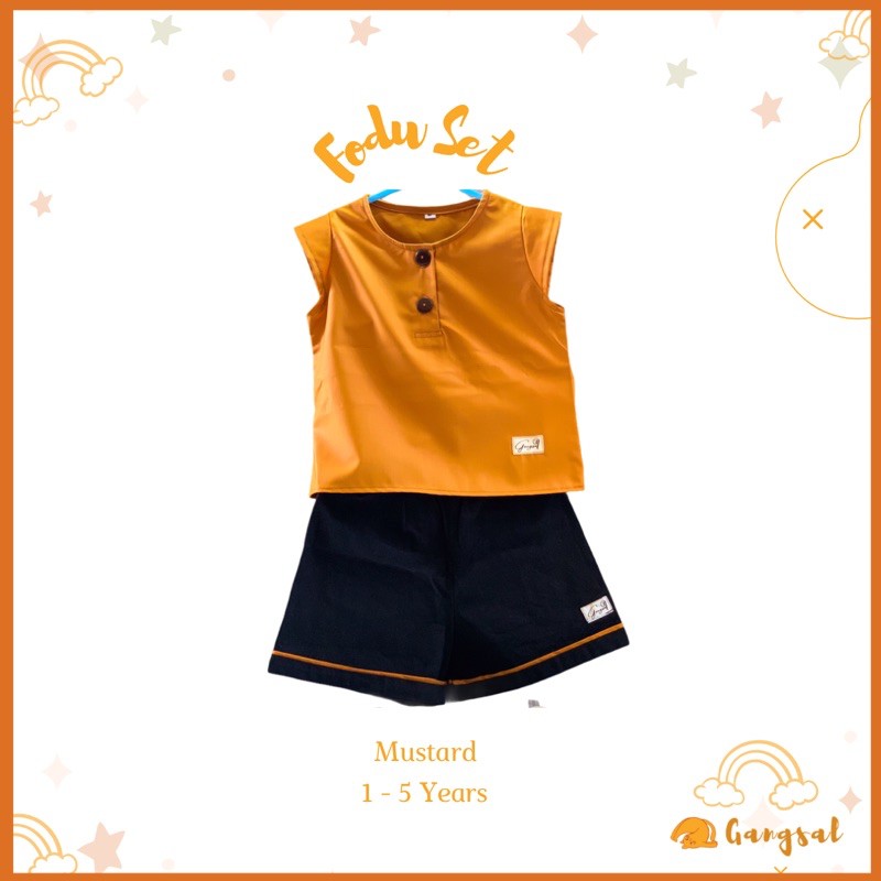 setelan anak laki laki setelan anak perempuan setelan anak mustard baju anak umur 1-5 tahun