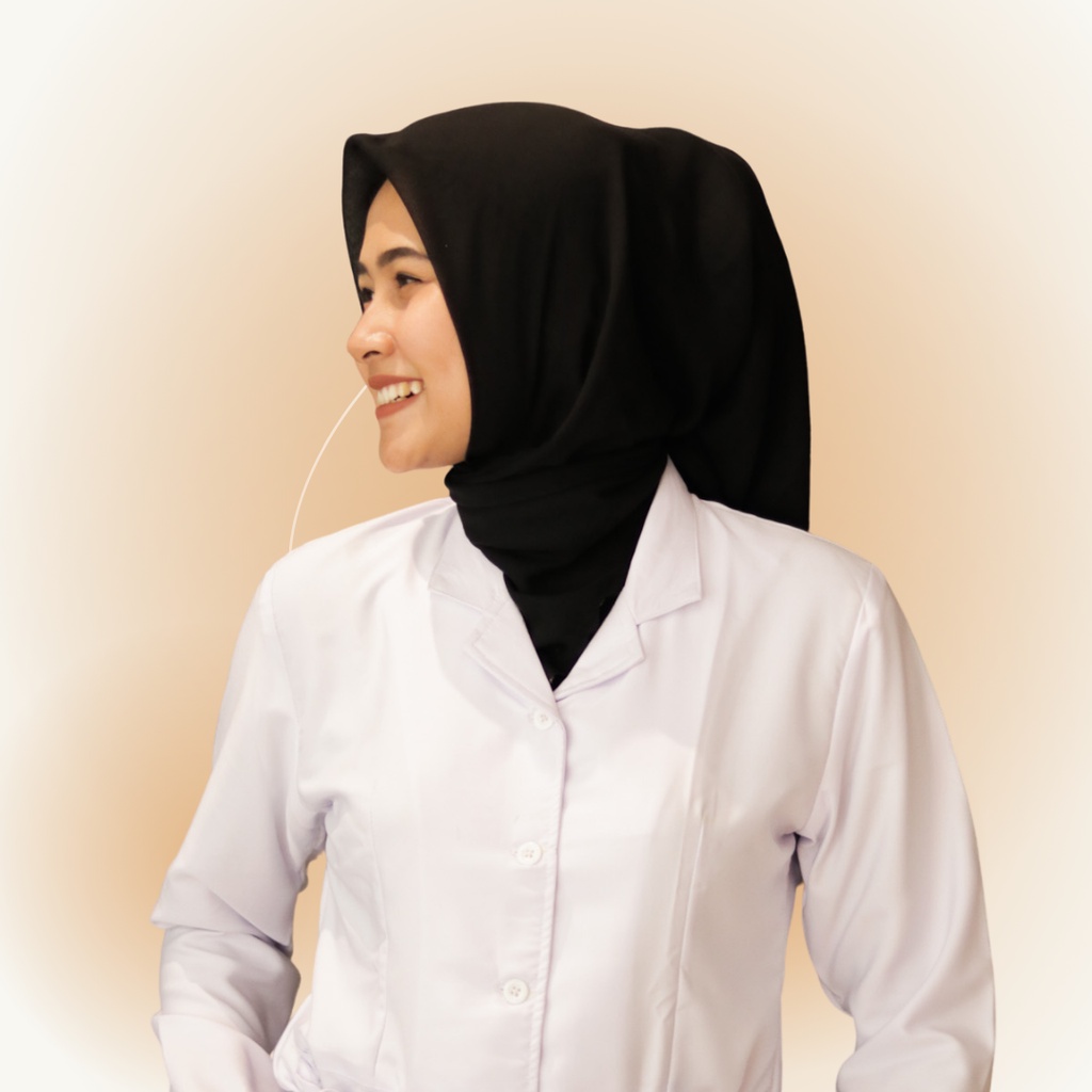 Seragam hitam putih atasan/rok/gamis PNS wanita