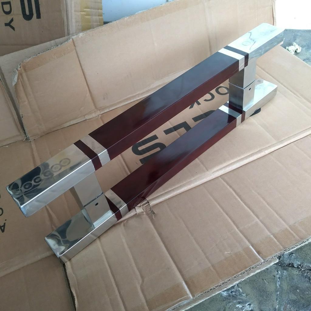 gagang handle pintu baut tembus panjang 60cm 45cm pegangan pintu mewah model baut tanam