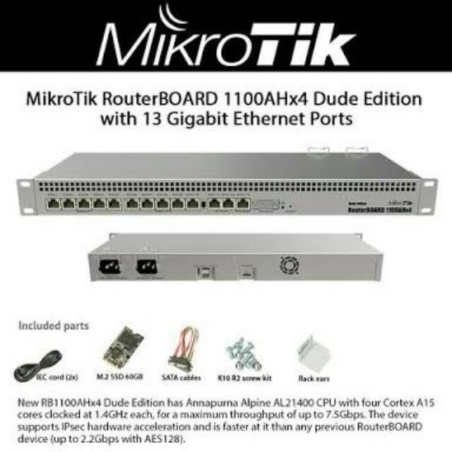 Router Mikrotik RB1100AHX4 Dude Edition