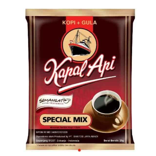 

Kapal Api Special Mix 1 Renceng isi (10 Sachet)
