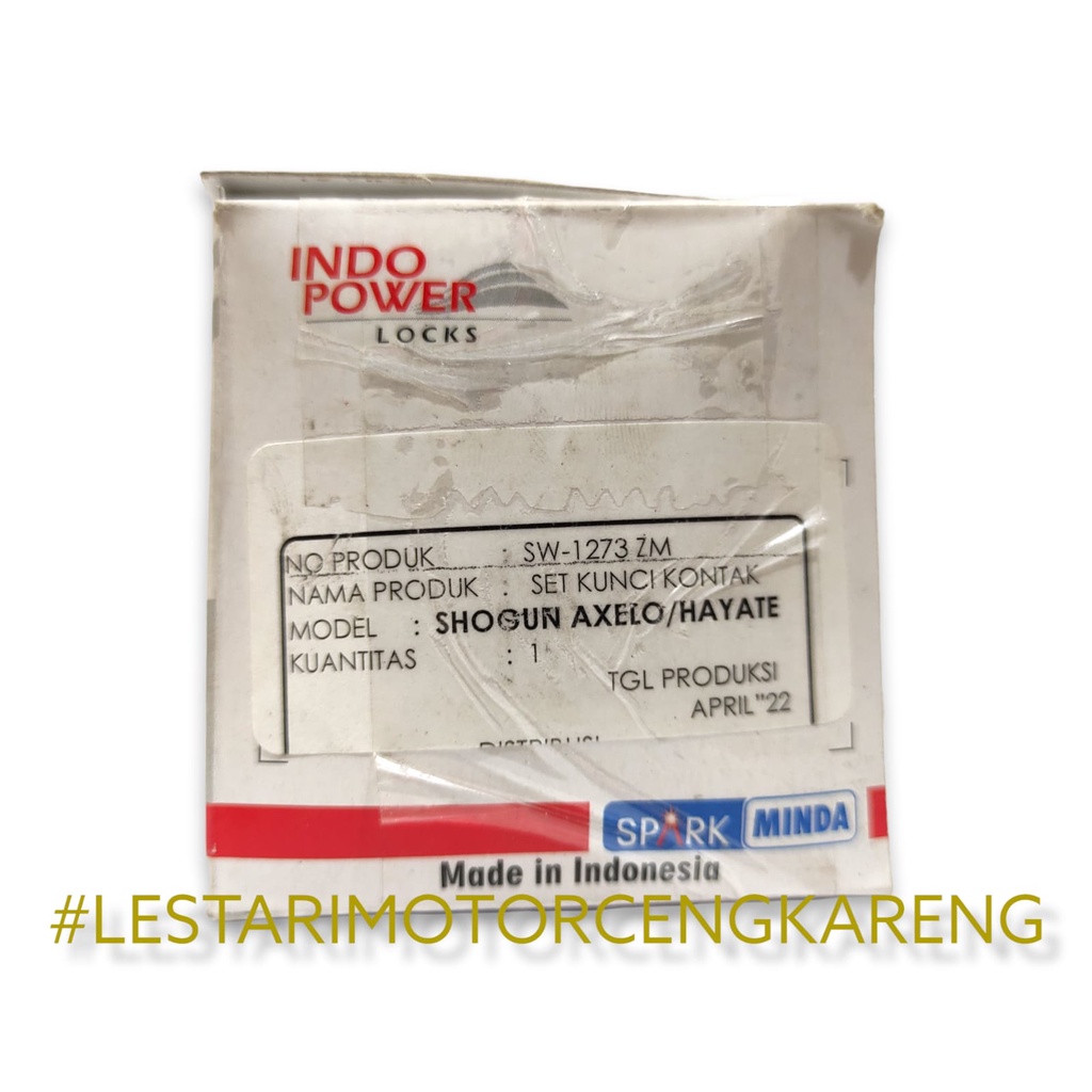 KUNCI KONTAK AXELO HAYATE SHOGUN AXELO ASLI ORI MINDA SW-1273 ZM