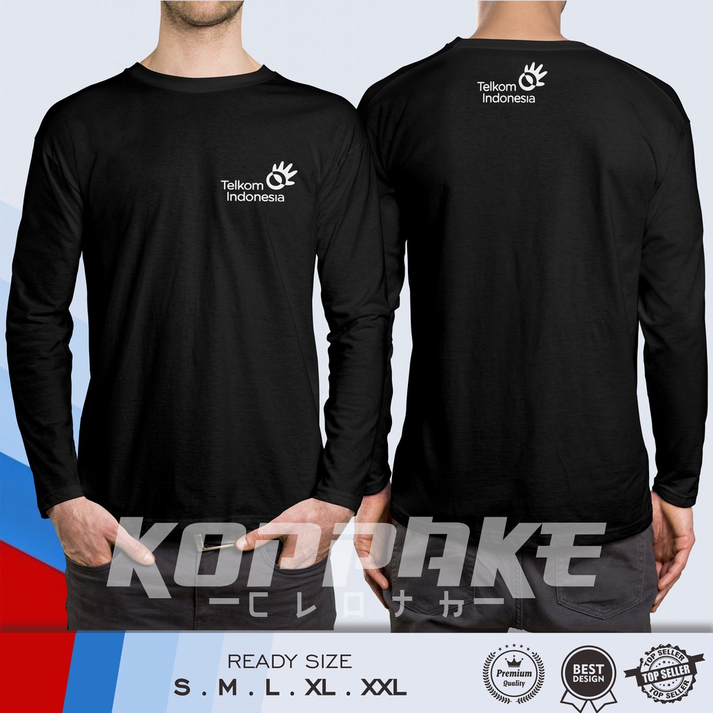 Kaos Telkom Indonesia DB Lengan Panjang Baju Perusahaan