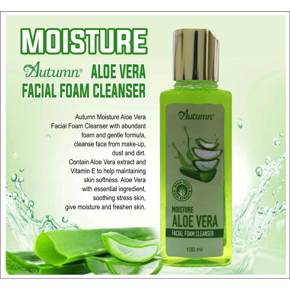 AUTUMN MOISTURIZER ALOE VERA FACIAL FOAM CLEANSER 100ML