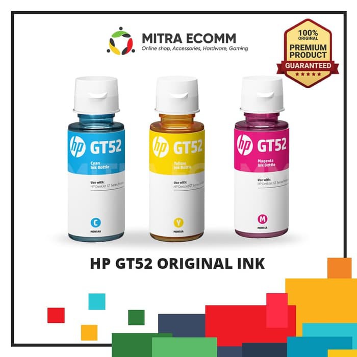 TINTA PRINTER HP GT52 Colours GT 52