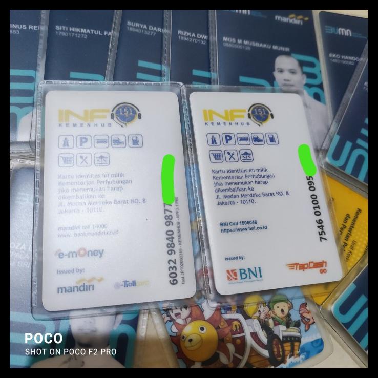 

SALE IDCARD ID CARD EMONEY KEMENTERIAN PERHUBUNGAN SALE