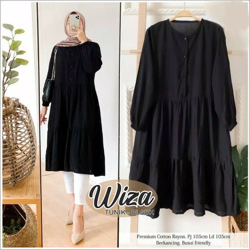 TUNIK RAYON WIZZA/Atasan Rayon Allsize L XL XXL (Jumbo)