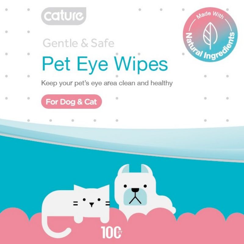 Cature Pet Eye Wipes 100pcs / Cature Tissue Pembersih Mata Anjing Kucing