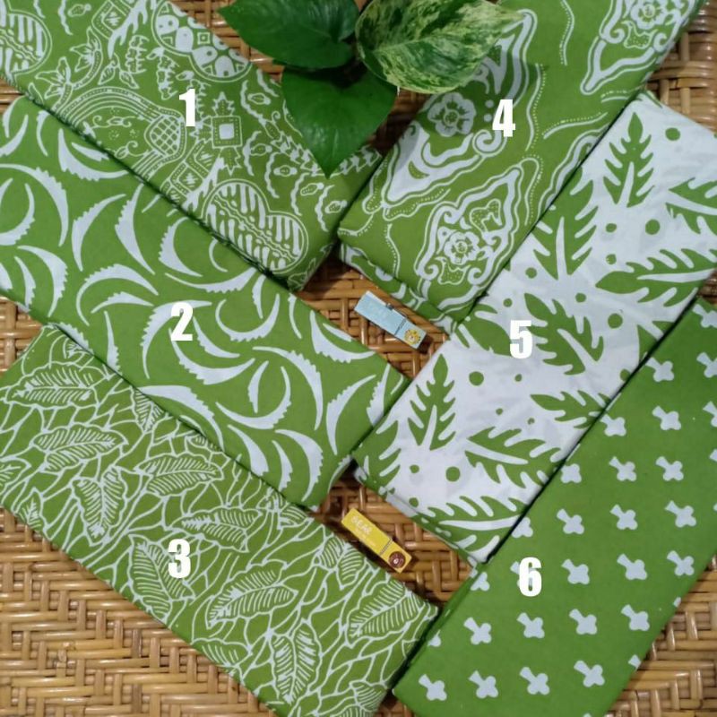Kain Batik Cap Warna Hijau Pupus Kain Batik ijo Pupus Bahan Batik Hijau Pupus Kain Batik Cap Batik H