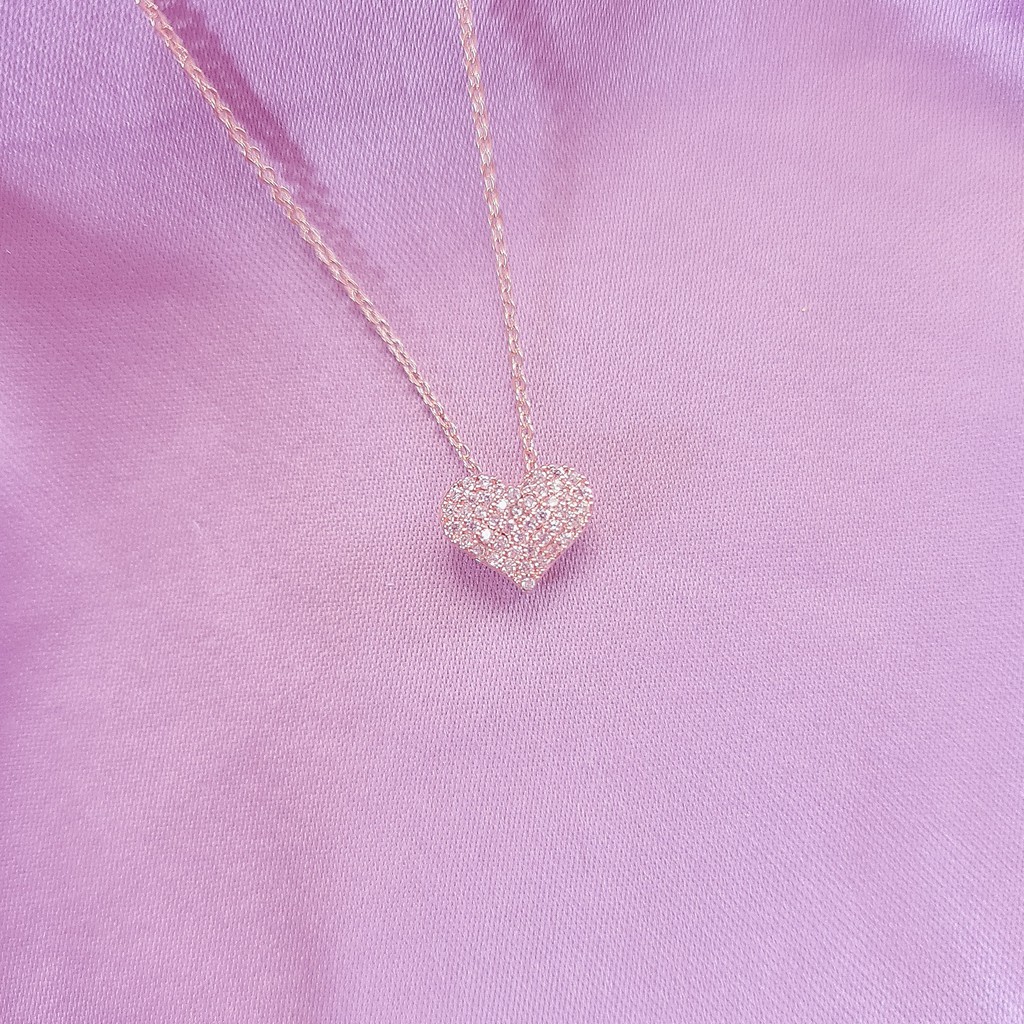 Mini Heart Rose Gold Pendant Necklace