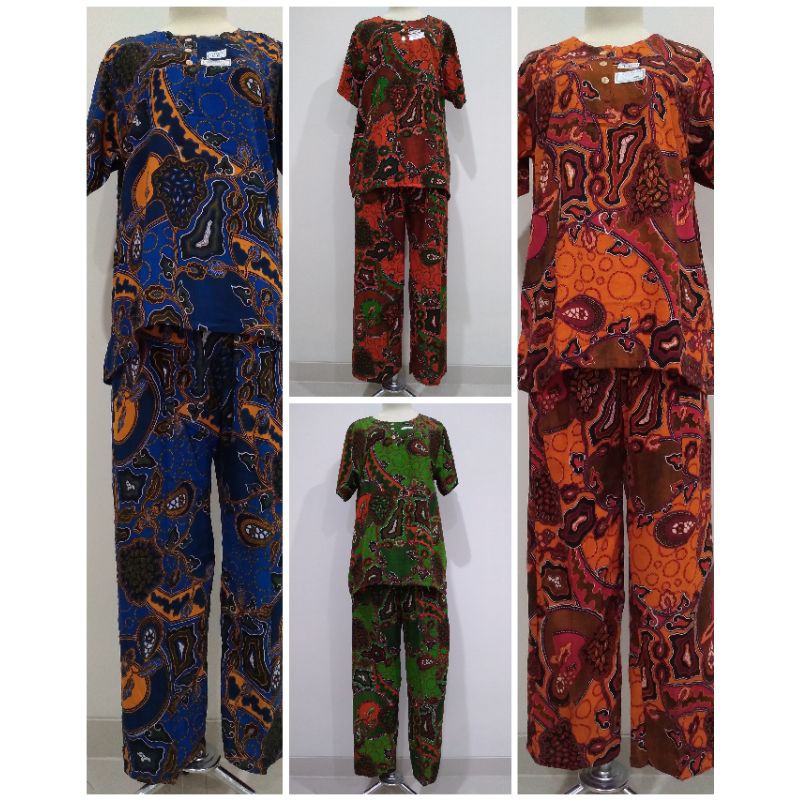 Setelan batik ku prabu celana panjang jumbo lengan pendek Setelan batik ku prabu celana panjang jumbo lengan pendek