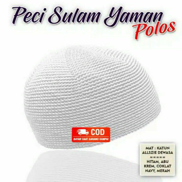 PECI RAJUT YAMAN - POLOS / PECI RAJUT TEBAL / SULAM MANUAL HANDMADE / SIZE