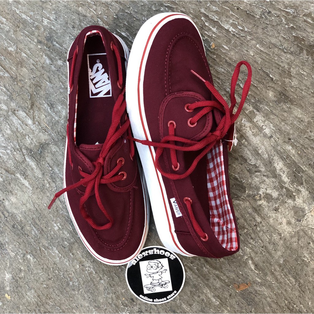 vans zapato maroon