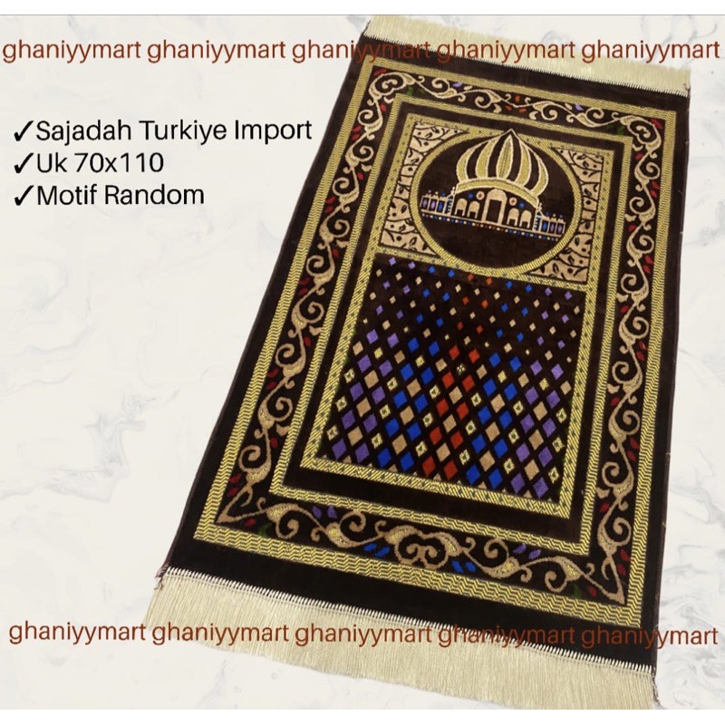 Sajadah Bulu Import Turkiye 70x110 Oleh oleh Haji dan Umroh