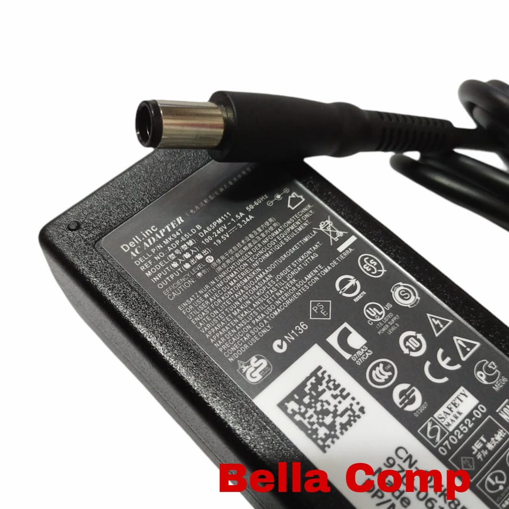 Adaptor Laptop Dell Inspiron 14 3421 14R 5421 Vostro 2421 Dell Vostro 2510 3300 3350 3400 Compatible for Dell HA65NS5-00 LA65NM130 HA65NM130 09RN2C 06TM1C PA-12 A065R039L