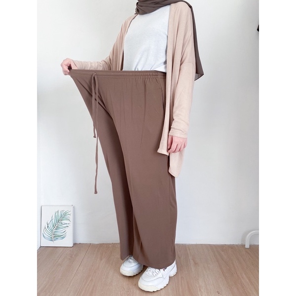 Bymeldev Basic Cullote Pants Bumil Friendly Celana Kulot Jumbo