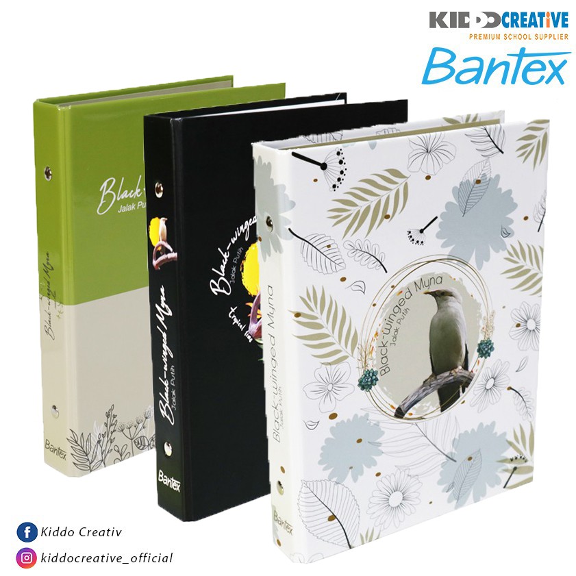 

BANTEX BINDER B5/A5 - /26/20 RING O FANCY BLACK WINGED MYNA