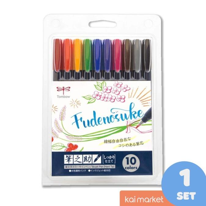 

[[COD]] Tombow Fudenosuke Hard Tip Colors Set isi 10 Warna Brush Pen LIMITED EDITION Kode 382