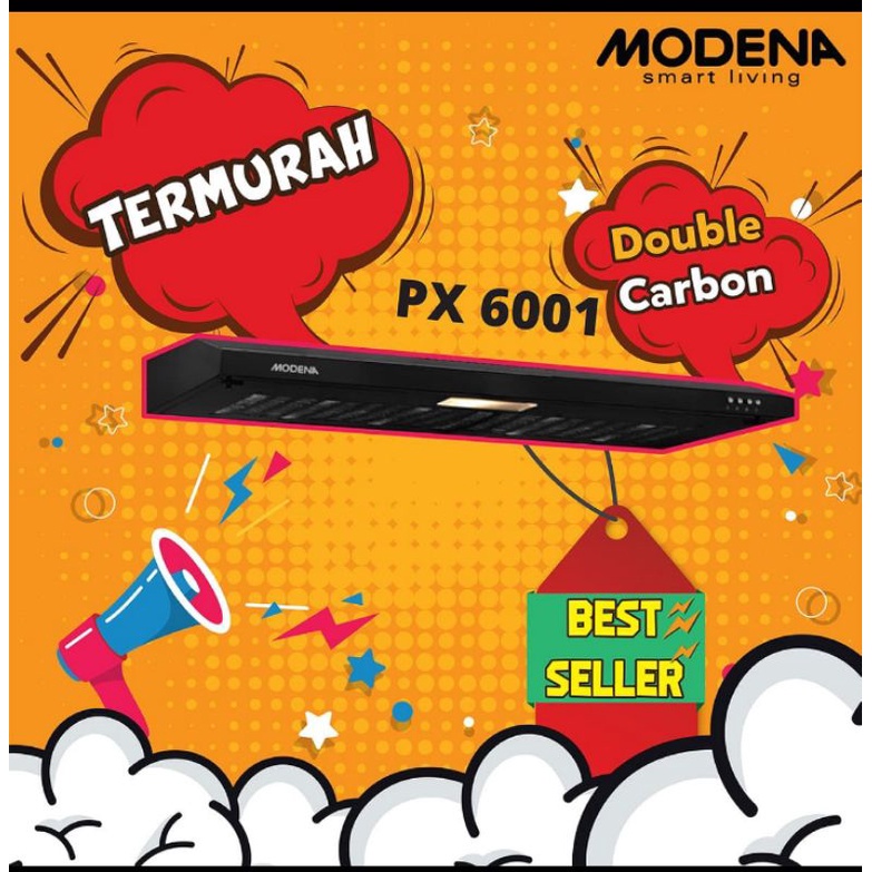 Cooker Hood Modena PX 6001 Hitam