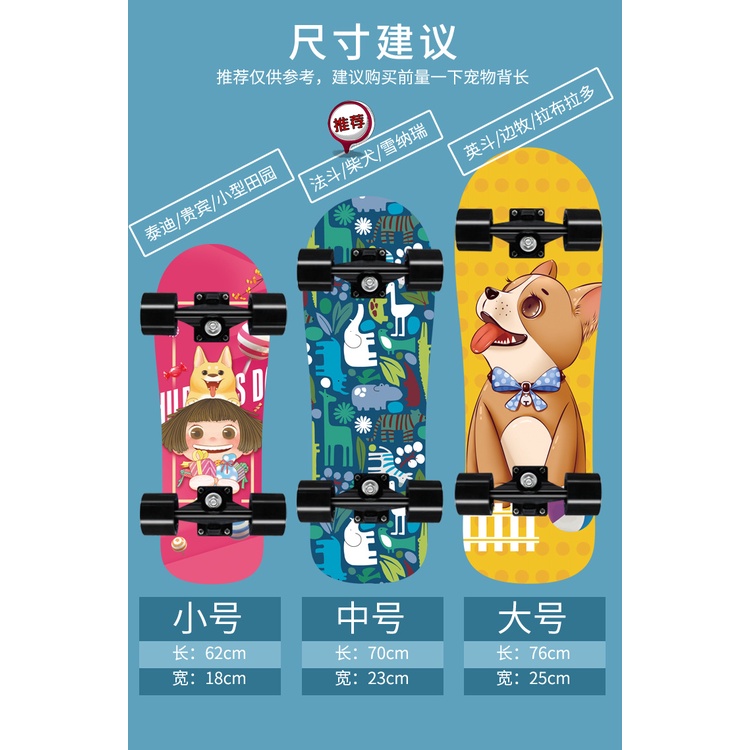 Sikat Skateboard Kepala Besar Untuk Anjing Kucing