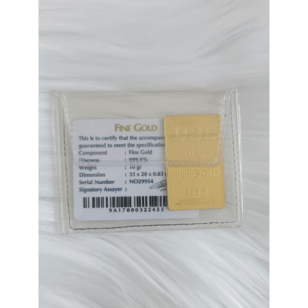 Logam Mulia, Emas 24k UBS 10 gram