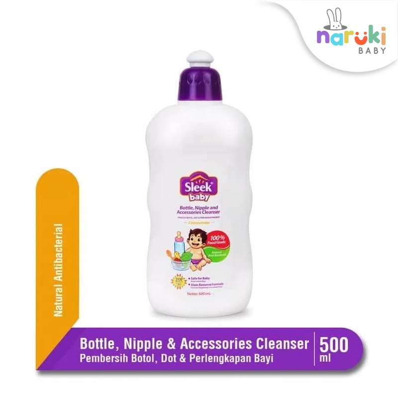 Sleek Baby Bottle, Nipple and Accessories Cleanser 500 ml