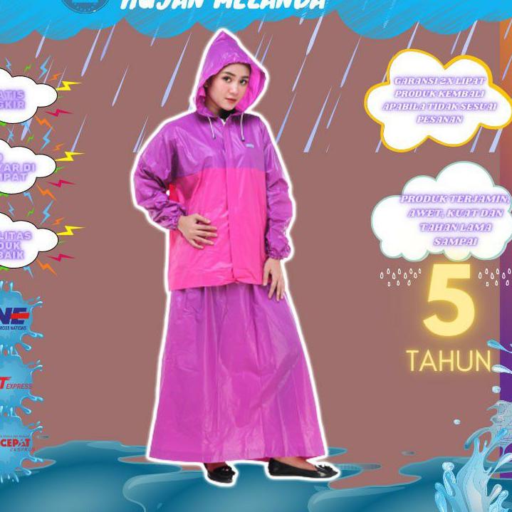 LANGSUNG ATC.. JAS HUJAN ROK VALENCIA JAS HUJAN WANITA JAS HUJAN SETELAN PEREMPUAN JAS HUJAN JUMBO J