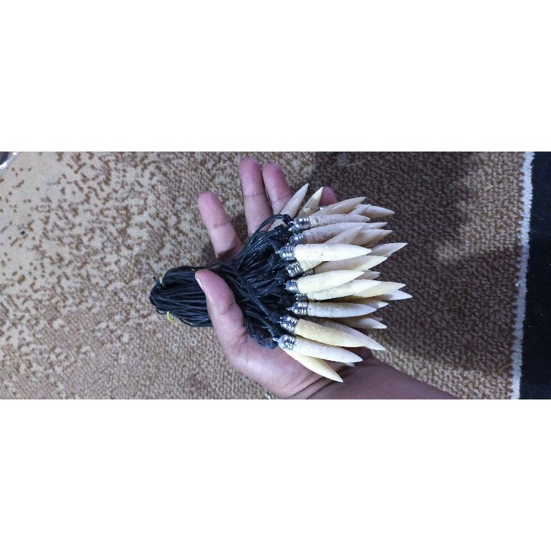 kalung tulang motif ukir kalung pria