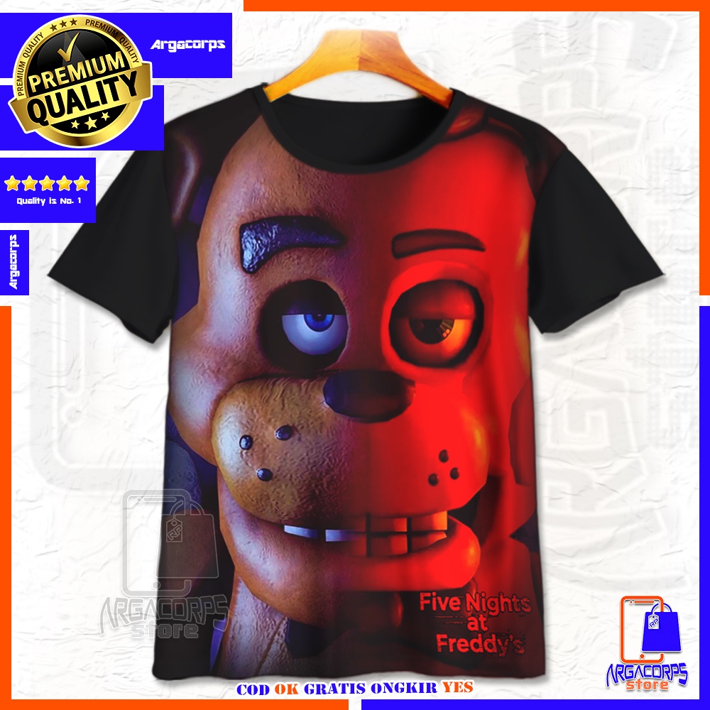 Kaos Anak 3D Five Nights At Freddy's Art16 Baju Anak Usia 1-12 Thn - Argacorps Store