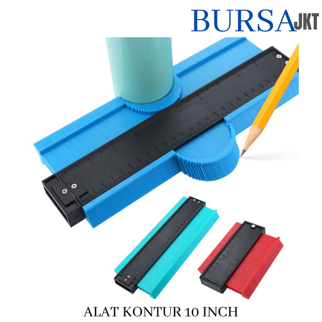 ALAT PROFIL PLASTIK KONTUR GAUGE  DUPLICATOR MARKING TOOL 10 INCH 25 CM