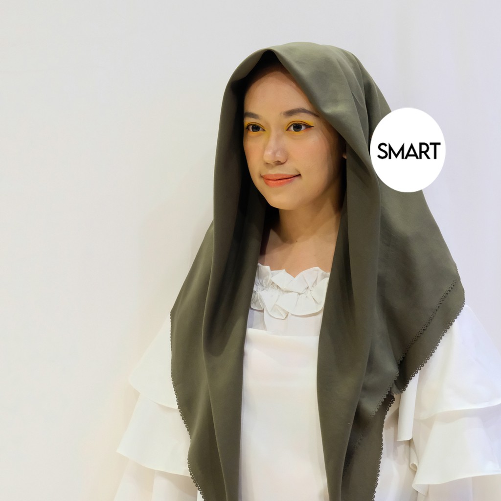 Hijab Jilbab Laser Cut Voal Miracle Kerudung Segiempat Umama Logo Rajut - Mix Series