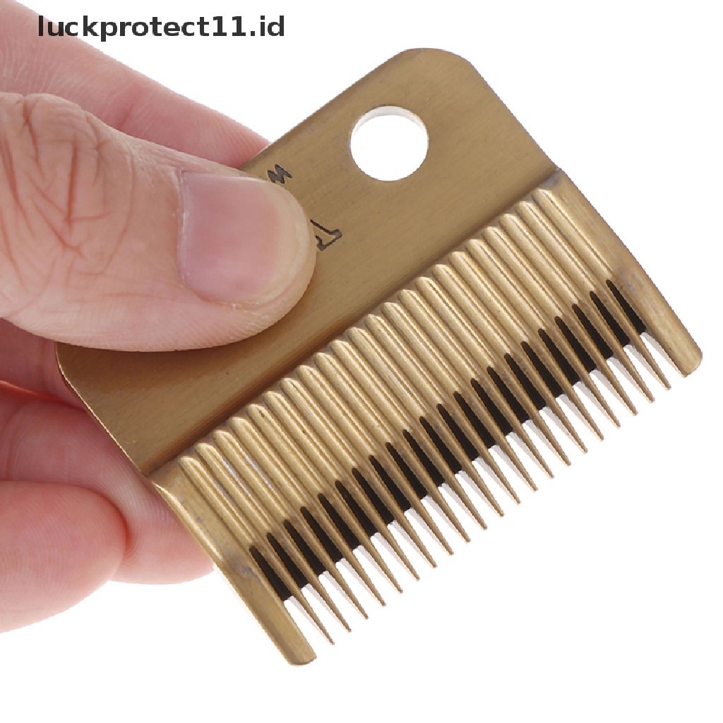 // Hg &amp; ID// 1Set Hair Clipper Blade Golden Dengan Pisau Keramik Untuk Clipper Tanpa Kabel