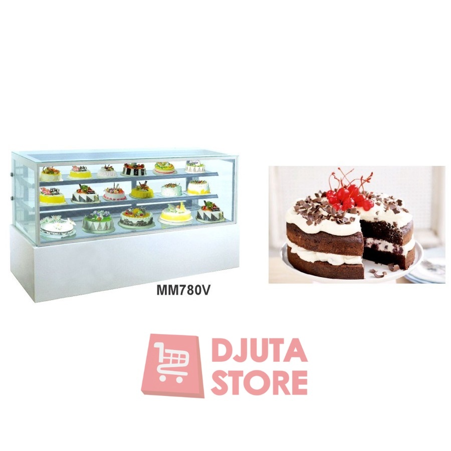 GEA MM780V RECTANGULAR DISPLAY COOLER SHOWCASE CAKE