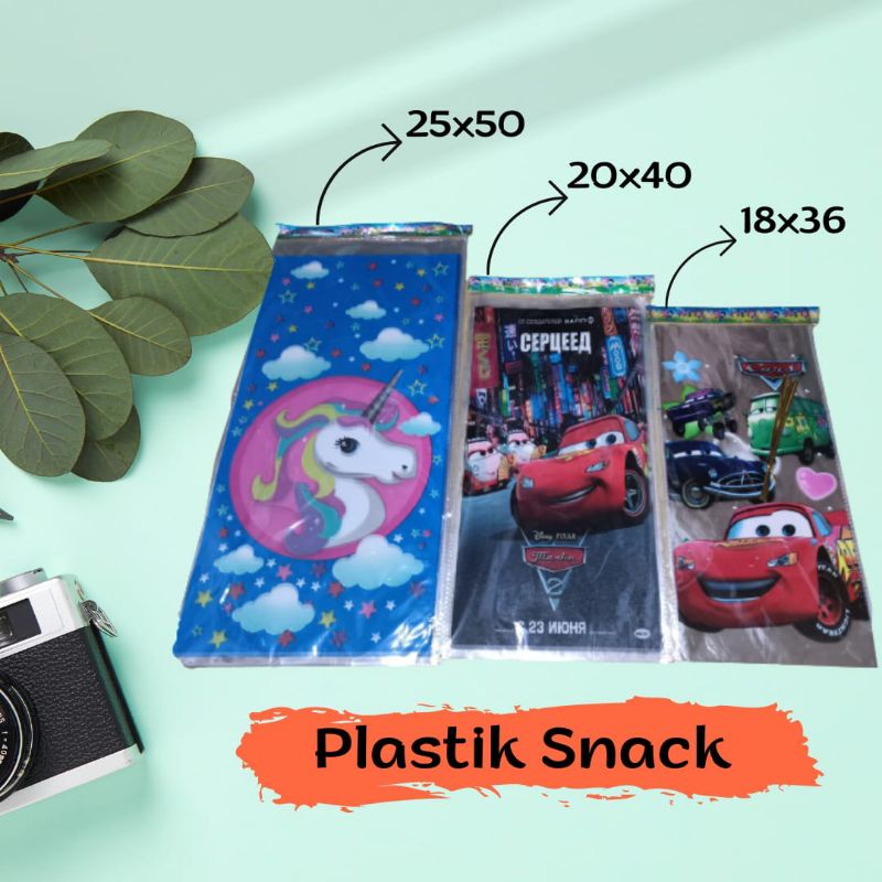 

Plastik Snack Ulang Tahun, Plastik Jajan Happy Brithday ( 18 x 36 )