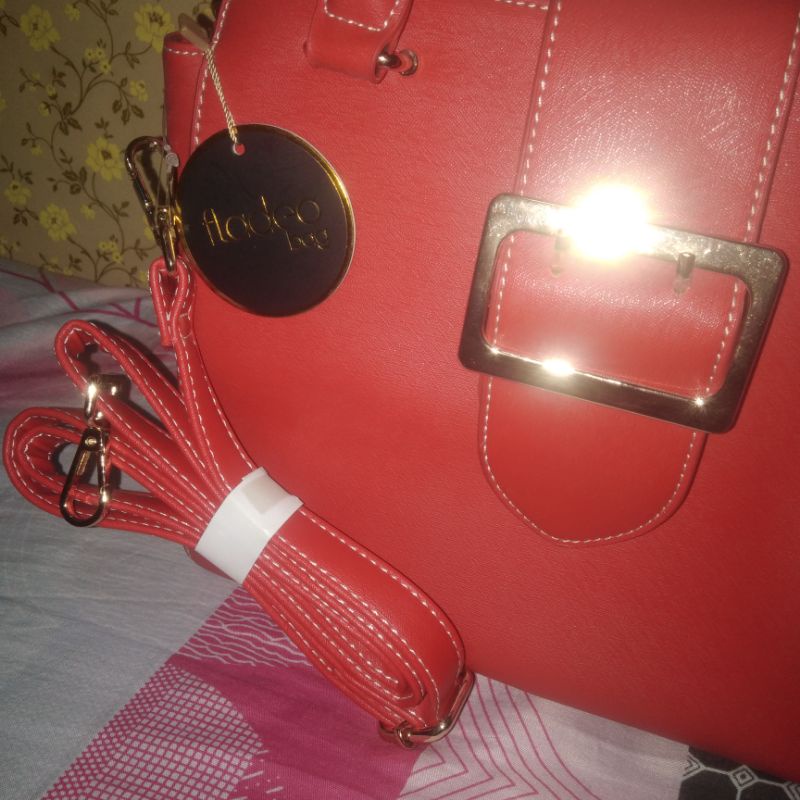 Tas FLADEO Red/ Tas tenteng FLADEO/ Sling Bag FLADEO