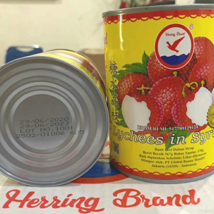 

Kalengbuah- Lychees In Sirup / Lychees Kaleng / Leci Kaleng - Herring -Buah-Kaleng.