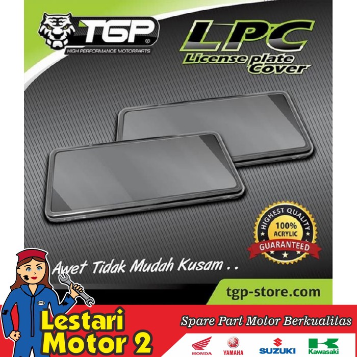 Promo Cover Plat Nomor Motor Tgp Hijau Transparan Shopee Indonesia