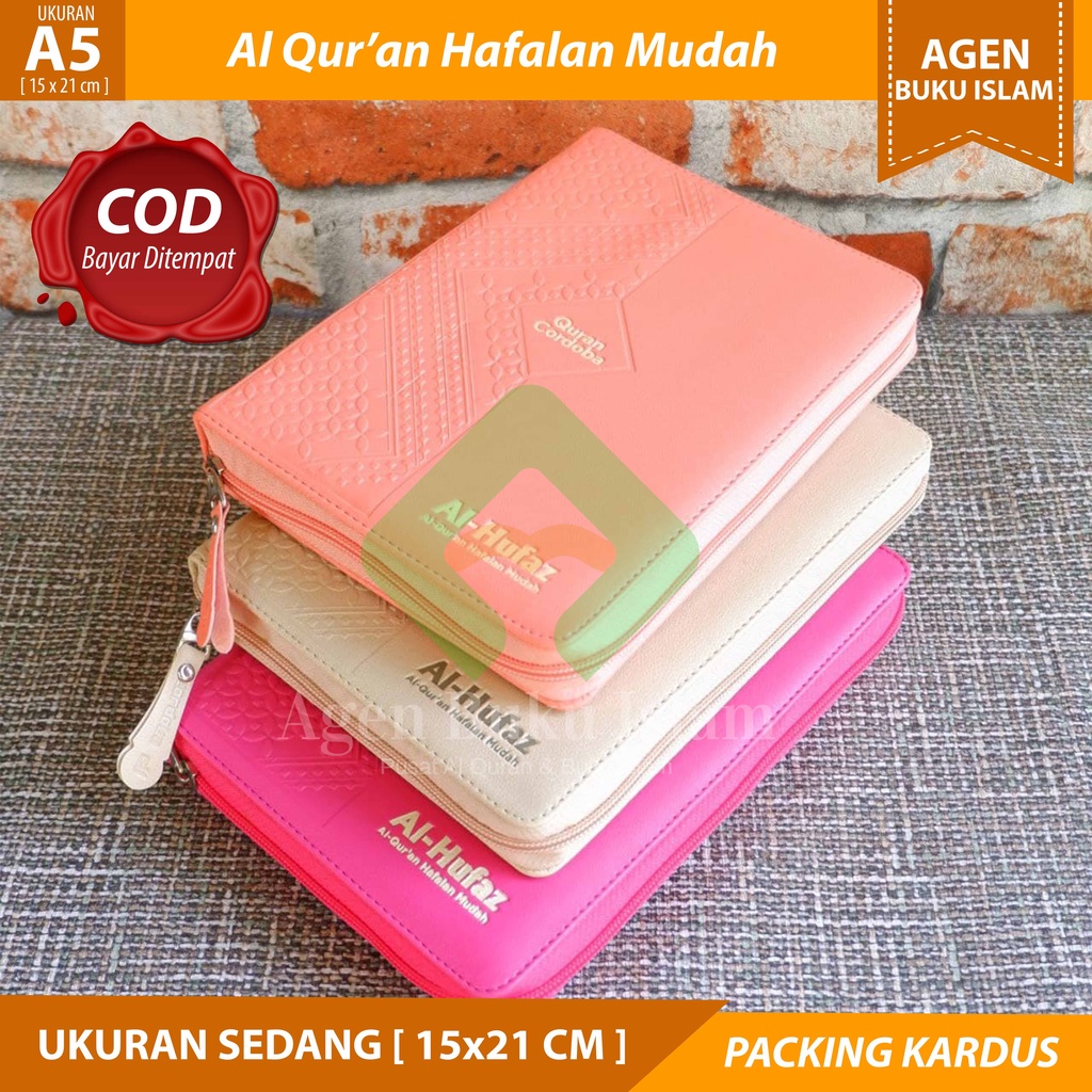 COD TERMURAH Al Quran Hafalan Al Hufaz Jaket Resleting A5 [15x21cm] Al Tajwid Terjemah - 100% ORI