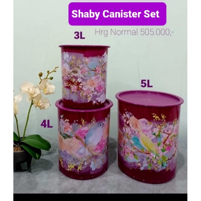Tupperware Toples Shabby Chic Canister