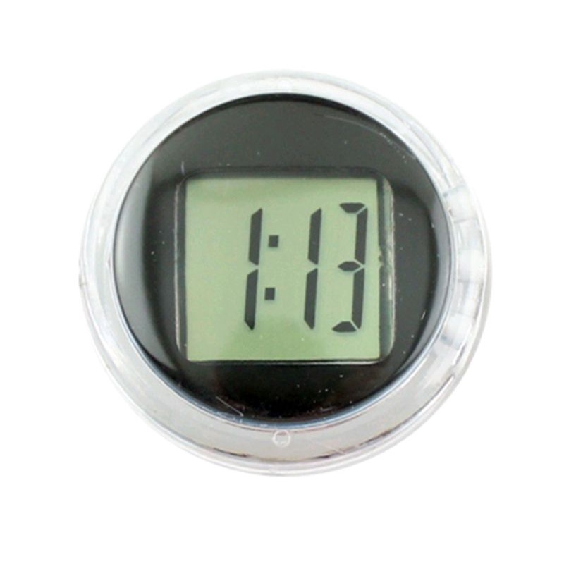 Jam Digital Tempel Sepeda Motor / Time Watch Mini Anti Air Speedometer / Dekorasi Jam Motor