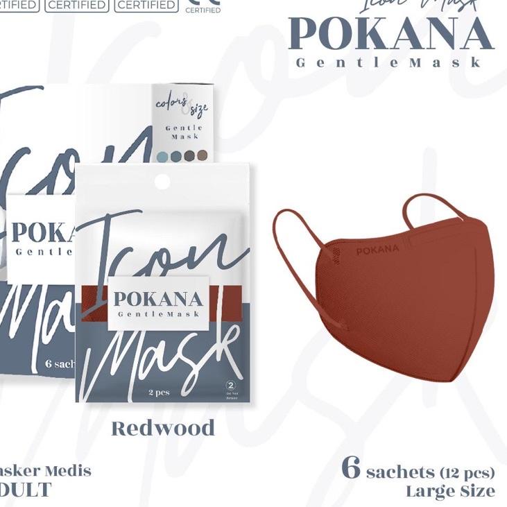 Limited - Pokana Icon Gentle mask isi 12/ Masker Pokana Icon Gentle Mask ,,