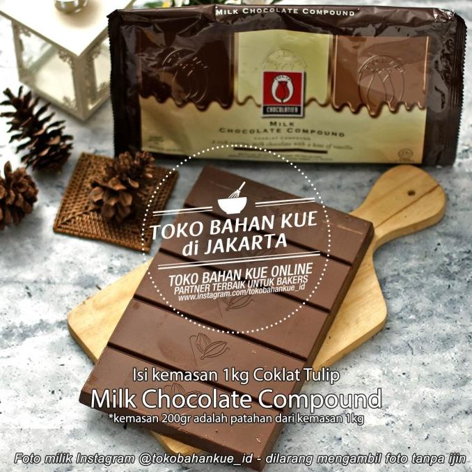 

Milk Chocolate Compound Coklat Tulip Batang Cokelat Tulip Cocoa 200gr TERLARIS TERPERCAYA ORIGINAL