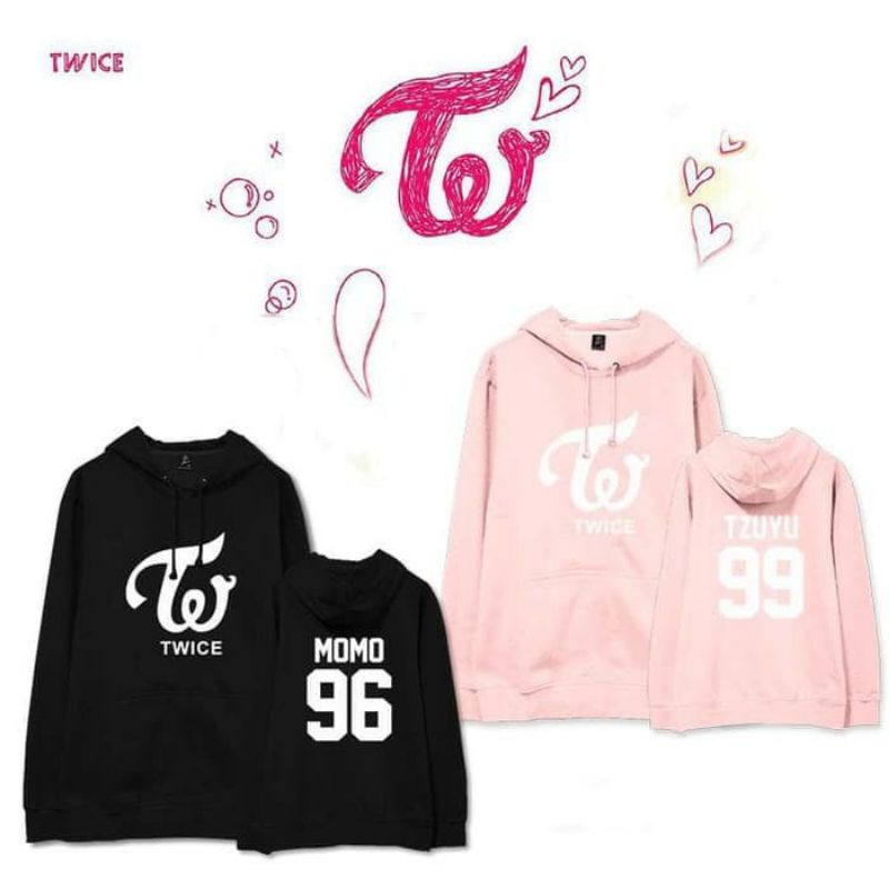 S - XXXXXL(6XL) Hoodie TWICE (CUSTOM NAMA IDOL) Jaket K-Pop BIGSIZE Pria Wanita 5XL 4XL 3XL 2XL XL L